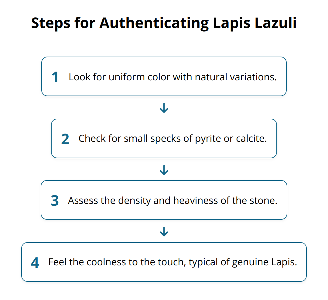 Flow Chart - Steps for Authenticating Lapis Lazuli